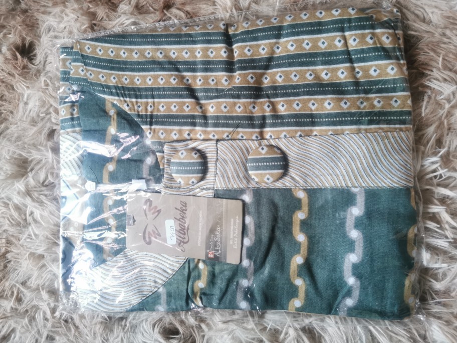 M-l-xl-xxl Batik Tunik Wanita Asj Sa Hrb026 Kenongo Pekalongan Sogan Tulis