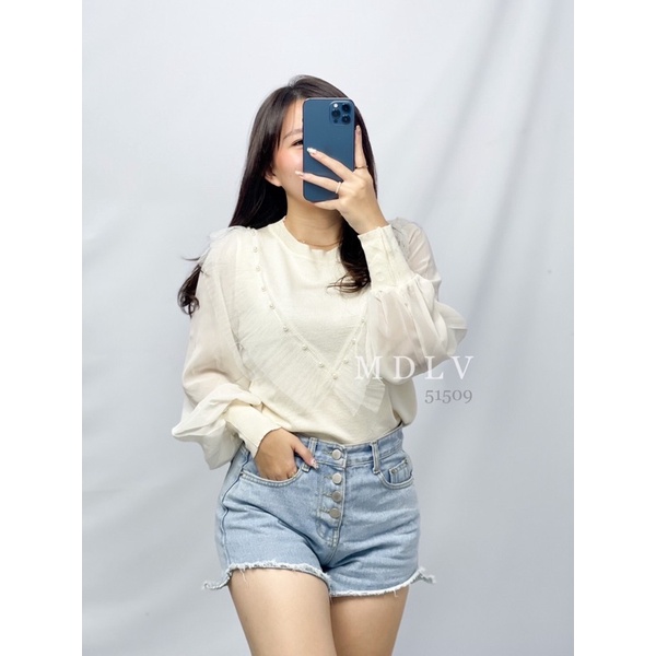 MDLV ~ 51509 Veisha Knit Top Atasan Blouse Import Baju Korea Import Fashion Import