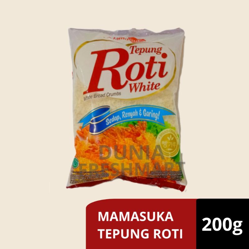 

[MAREM] TEPUNG ROTI PUTIH MAMA SUKA WHITE BREAD CRUMBS MAMASUKA 200GR