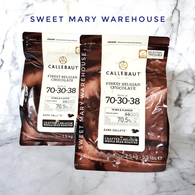 

Callebaut 7030 2,5kg Dark Extra Bitter Chocolate 70,5% 70-30-38 2.5kg