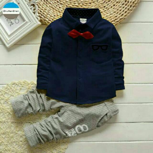 KD ST CACA KS baju anak laki-laki Setelan baju anak umur 3 4 5 tahun pesta anak cowok lucu Lebaran/t