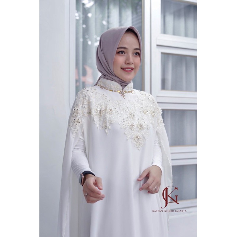 kaftan wanita terbaru 2021 kekinian muslim remaja Promo Kaftan Cape Rania Seragaman Wanita allsize