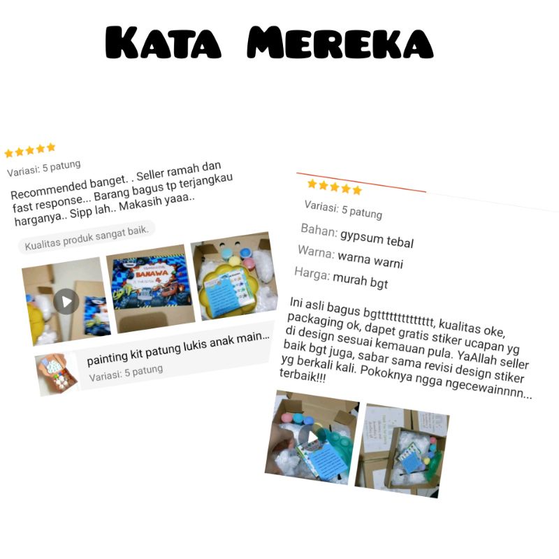 Patung Lukis Gypsum Prakarya Anak Mainan Edukasi Painting Kit Gypfun