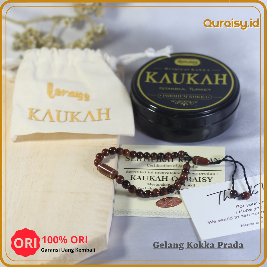 Gelang Kokka Bersertifkat Asli 100% Original Dewasa Prada Untuk Kesehatan Garansi Asli Gelang Pria W