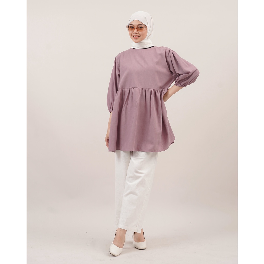 BLOUSE ANYA MIDI DRESS TUNIK KATUN SUPERNOVA PREMIUM B419