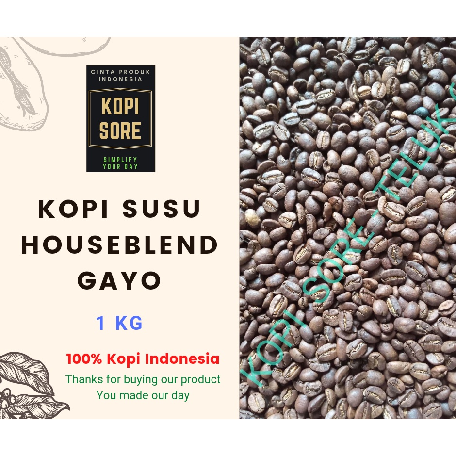 Kopi ARABIKA GAYO BLEND 1 Kg - Fresh Roasted.