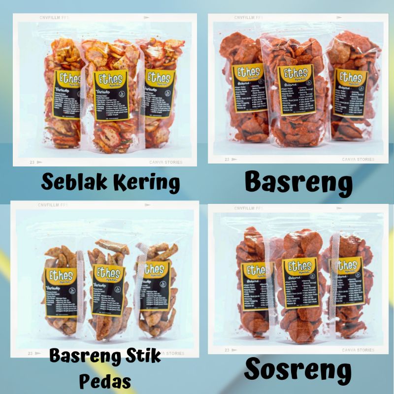 

Seblak Kering, Basreng, Basreng Pedas, Sosreng Enak Gurih Renyah Termurah