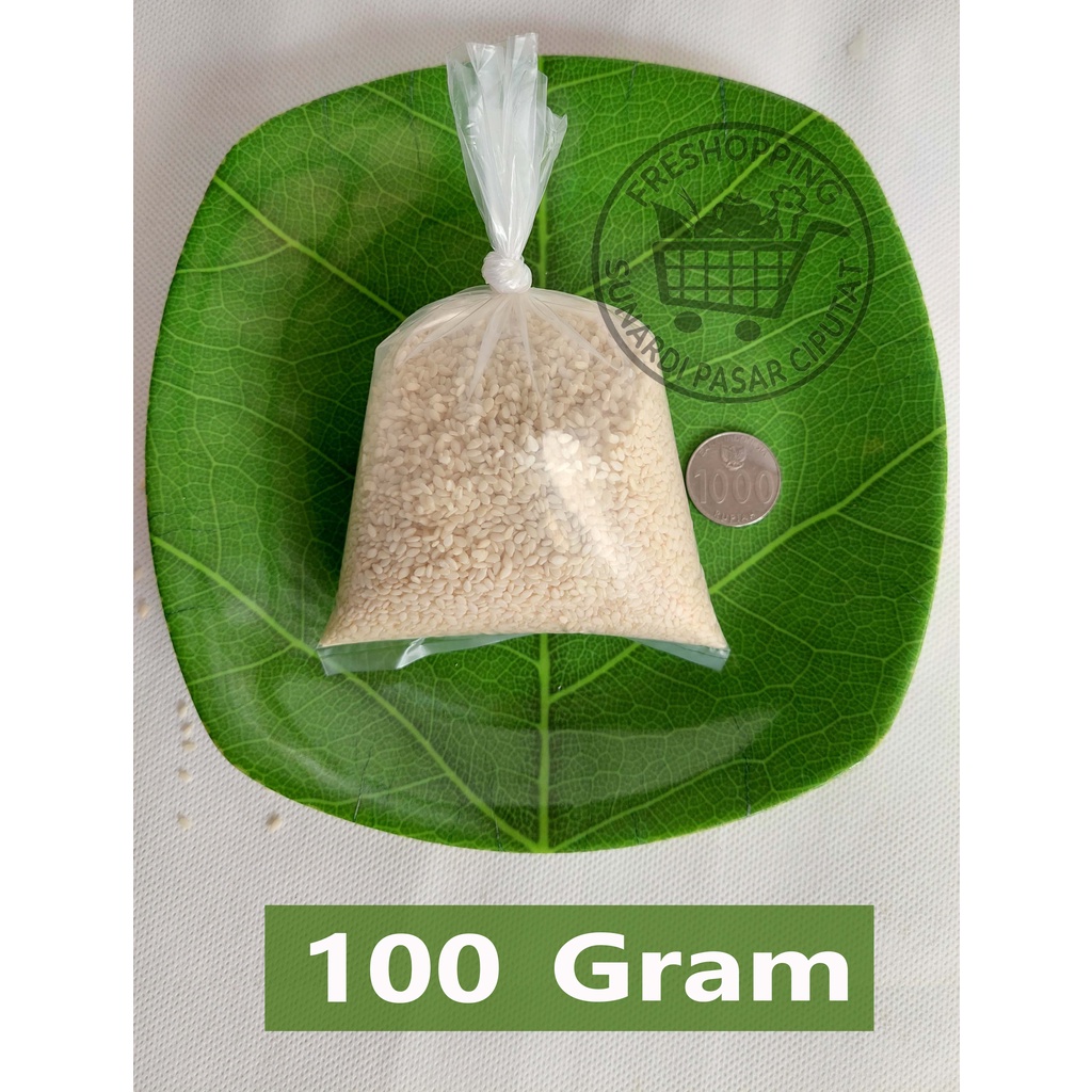 Biji Wijen Putih 250 &amp; 100 Gram