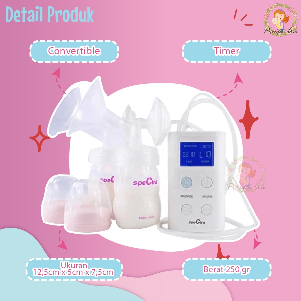 Spectra 9+ New Motor  Sudah Termasuk Asuransi Pompa Asi Elektrik Perlengkapan Menyusui Bayi By Mallpompaasi