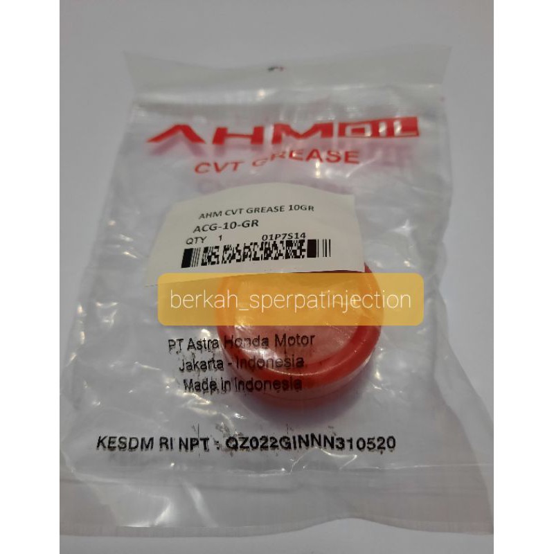 GEMUK GREASE CVT/VASLIN CVT  HONDA ORI AHM 100%