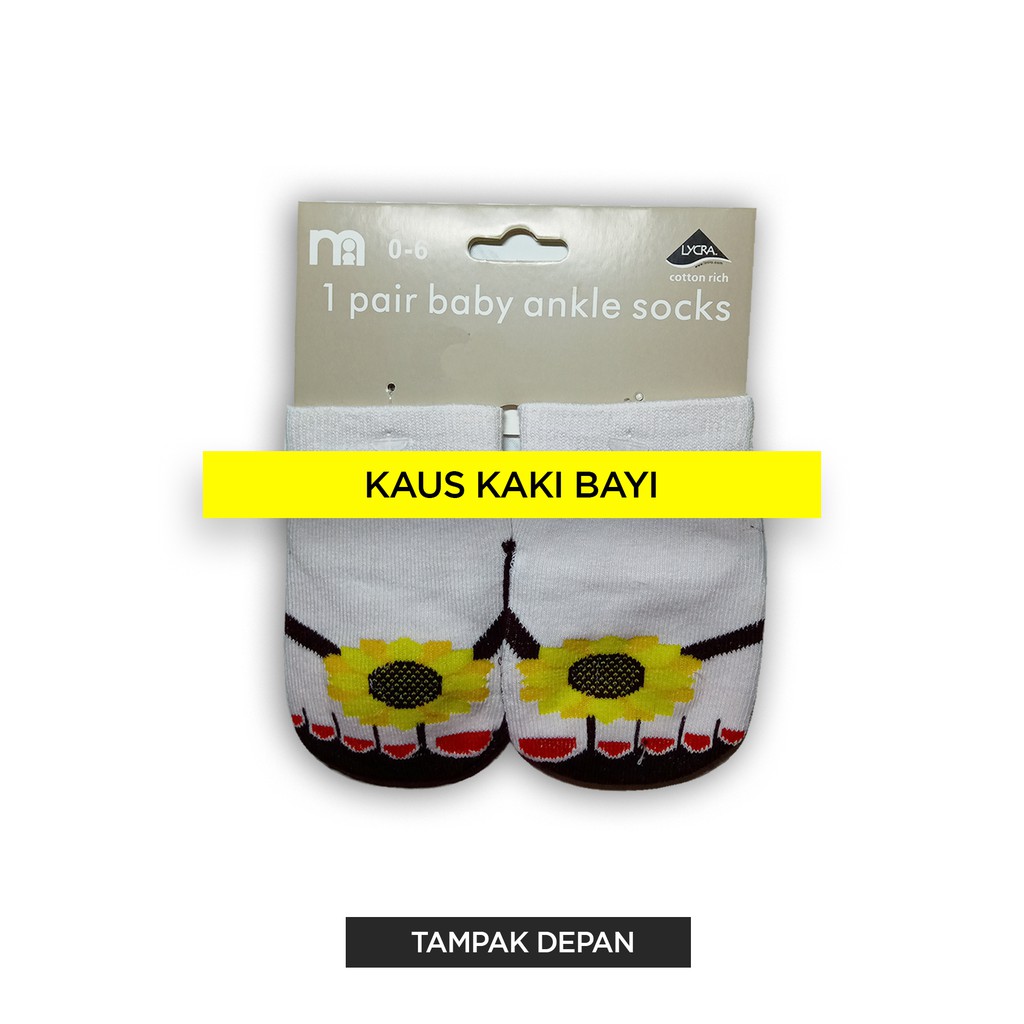 Kaos Kaki Bayi (Motif Bunga Matahari)