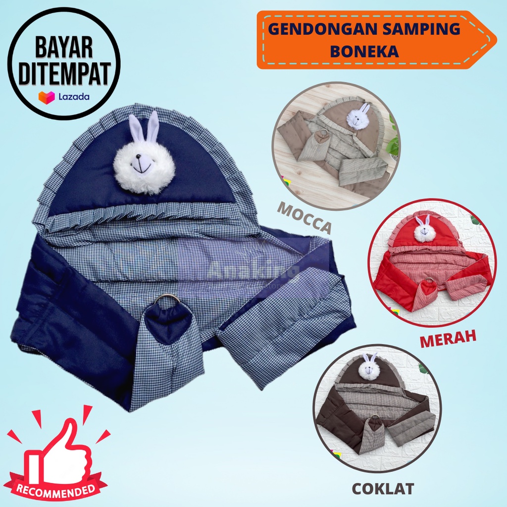 Gendongan Bayi Samping Motif Boneka bahan katun murah