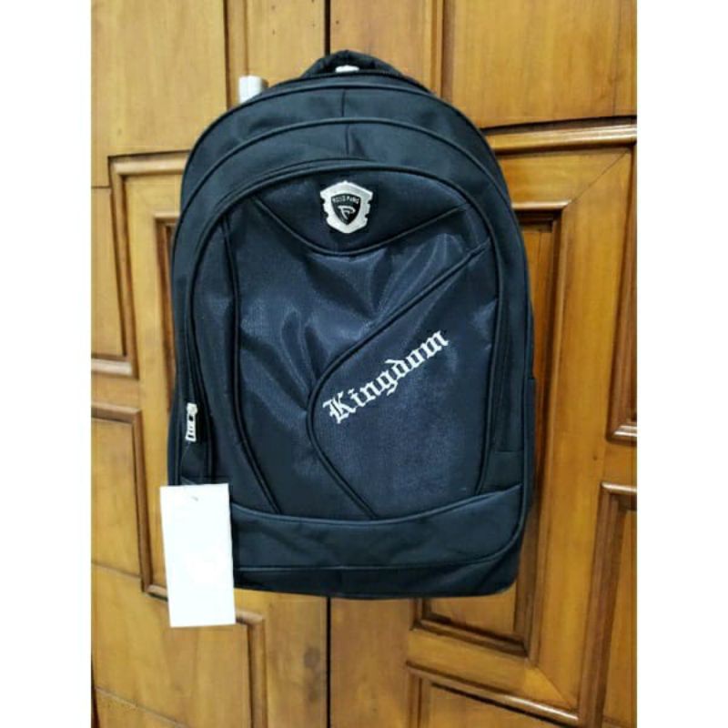 Tas Anak Laki Laki SD SMP SMA Ransel Polo Punggung Back Pack Hitam Kerja Luar Kota