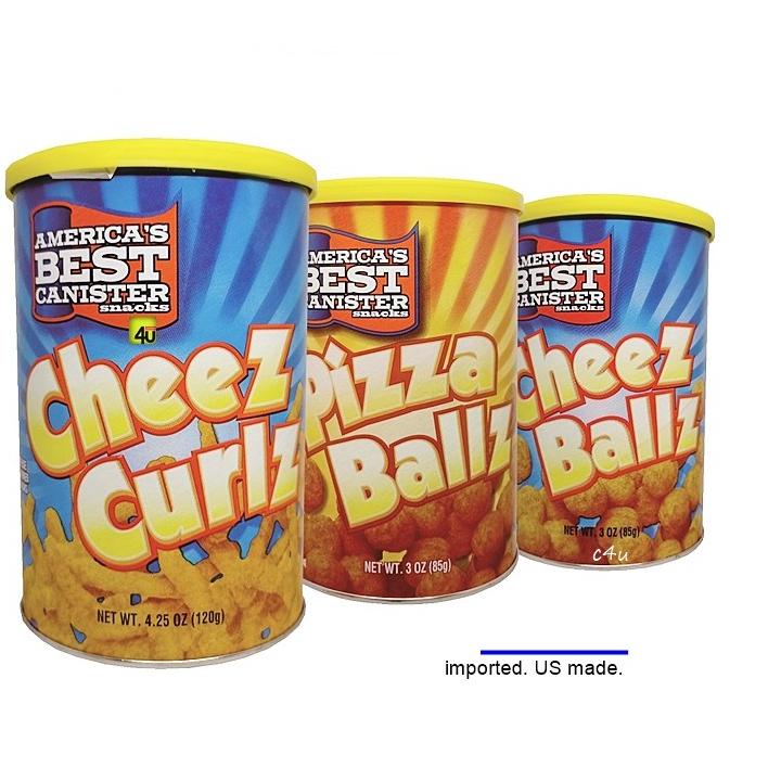 

Top Design--Americas Best Canister Snacks - Extrudat CHEESE Snack