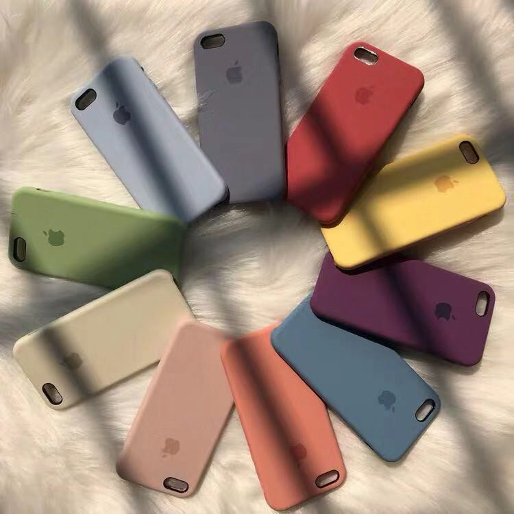 Casing Soft Case Silikon Warna Warni untuk Apple iPhone