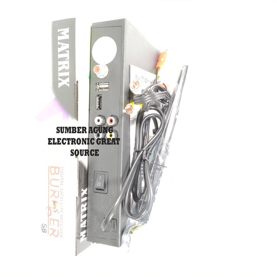 Receiver Parabola Matrix S8 Digital Satellite Receiver Burger HD MPEG4