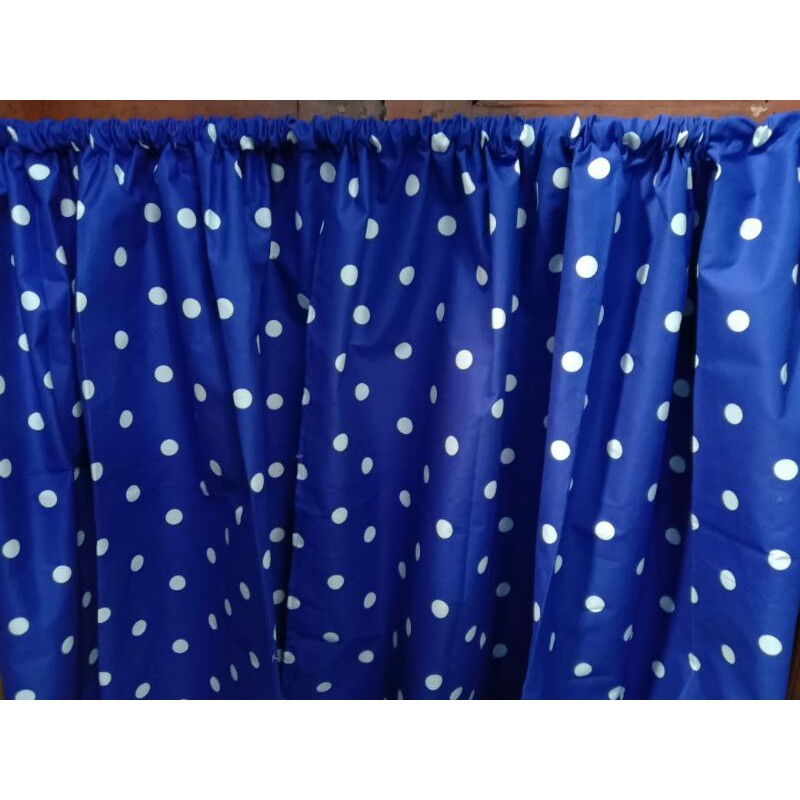 gorden kolong dapur dotty biru