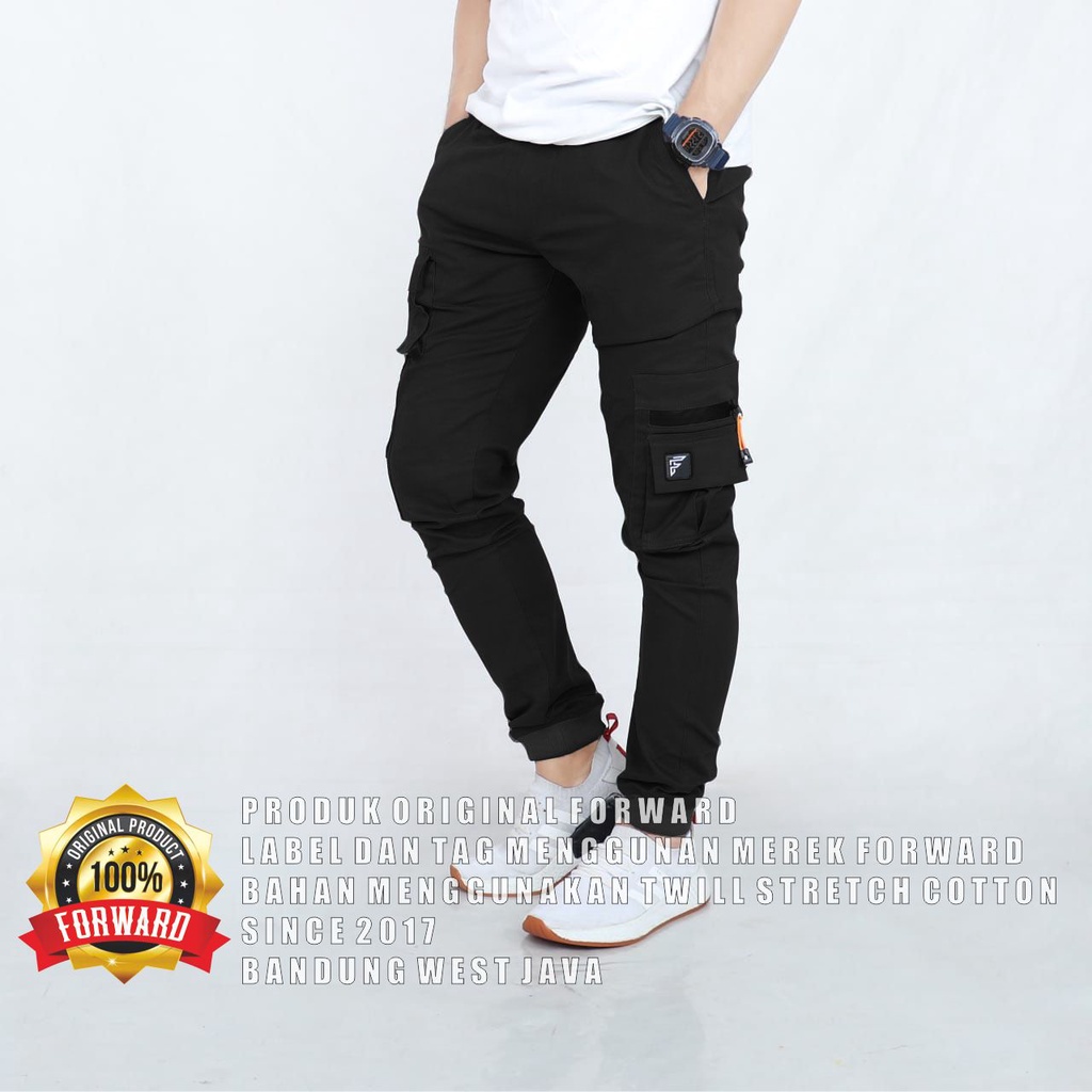 Celana Cargo Joger Jogger Training Poket Casual Forward System