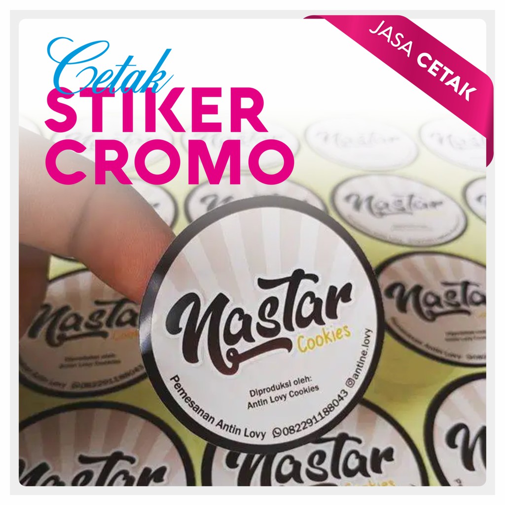 

Cetak Stiker Cromo | Label Bulat | Label Nama | Label Makanan Toples | Label Minuman