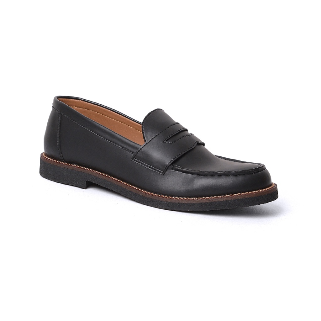 Sepatu Loafers Pria Casual Formal Kulit Original Loafer Slip On Pira Cowok Kasual Kerja Kuliah Kantor - Wirken Loafer