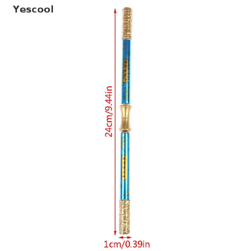 Yescool 1pc Pulpen Gel Dengan Lampu Flash Berputar Untuk Pelajar