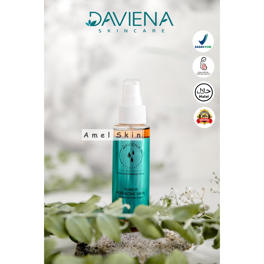 Toner Wajah Berjerawat I Toner Wajah Beruntusan I Toner Acne Series Daviena skincare I Davina Skinca