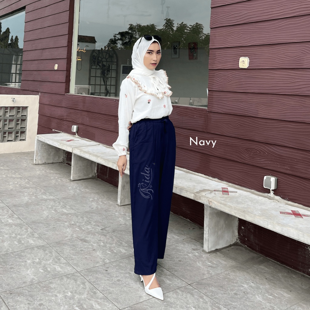 SIENA Celana Kulot Highwaist Rayon Twill Premium Pants