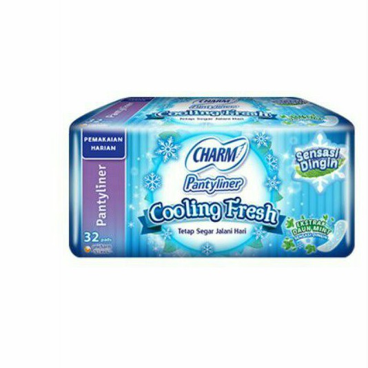 Charm Panty Liners 32'S Cooling Fresh