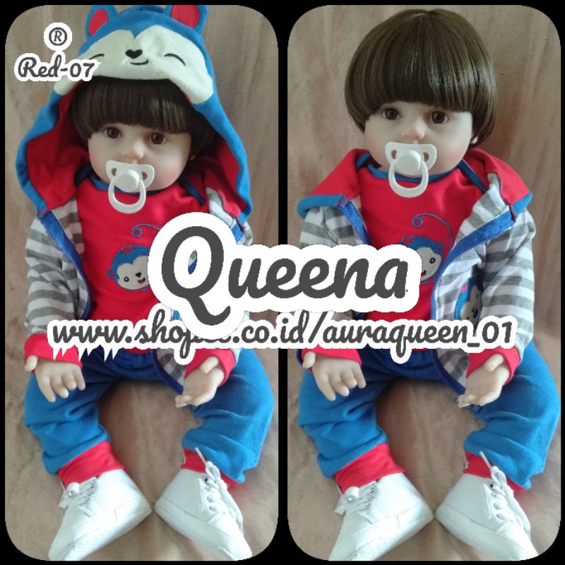 Boneka reborn 60cm / boneka silikon / boneka bayi / reborn doll silicone vinyl / npk