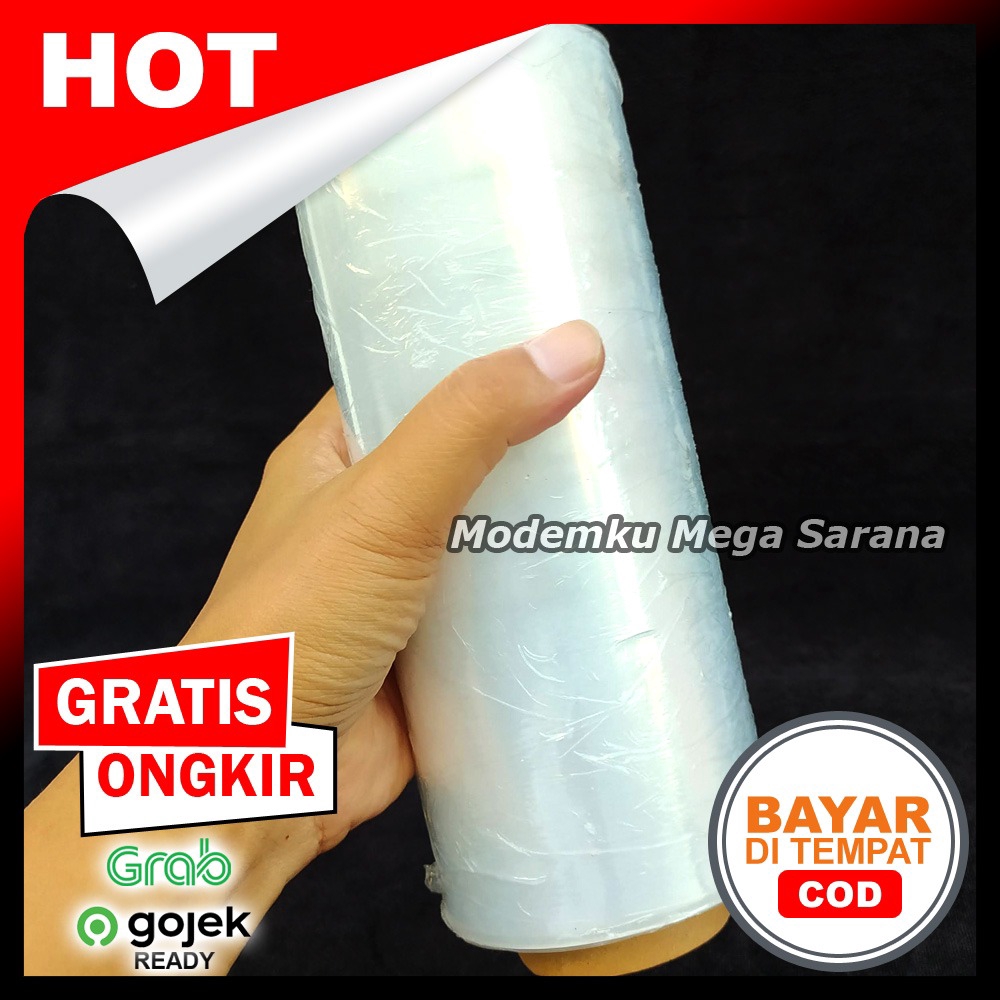 

Plastik Wrapping Wrap Stretch Film Lebar 20cm Panjang 250 mtr Jogja