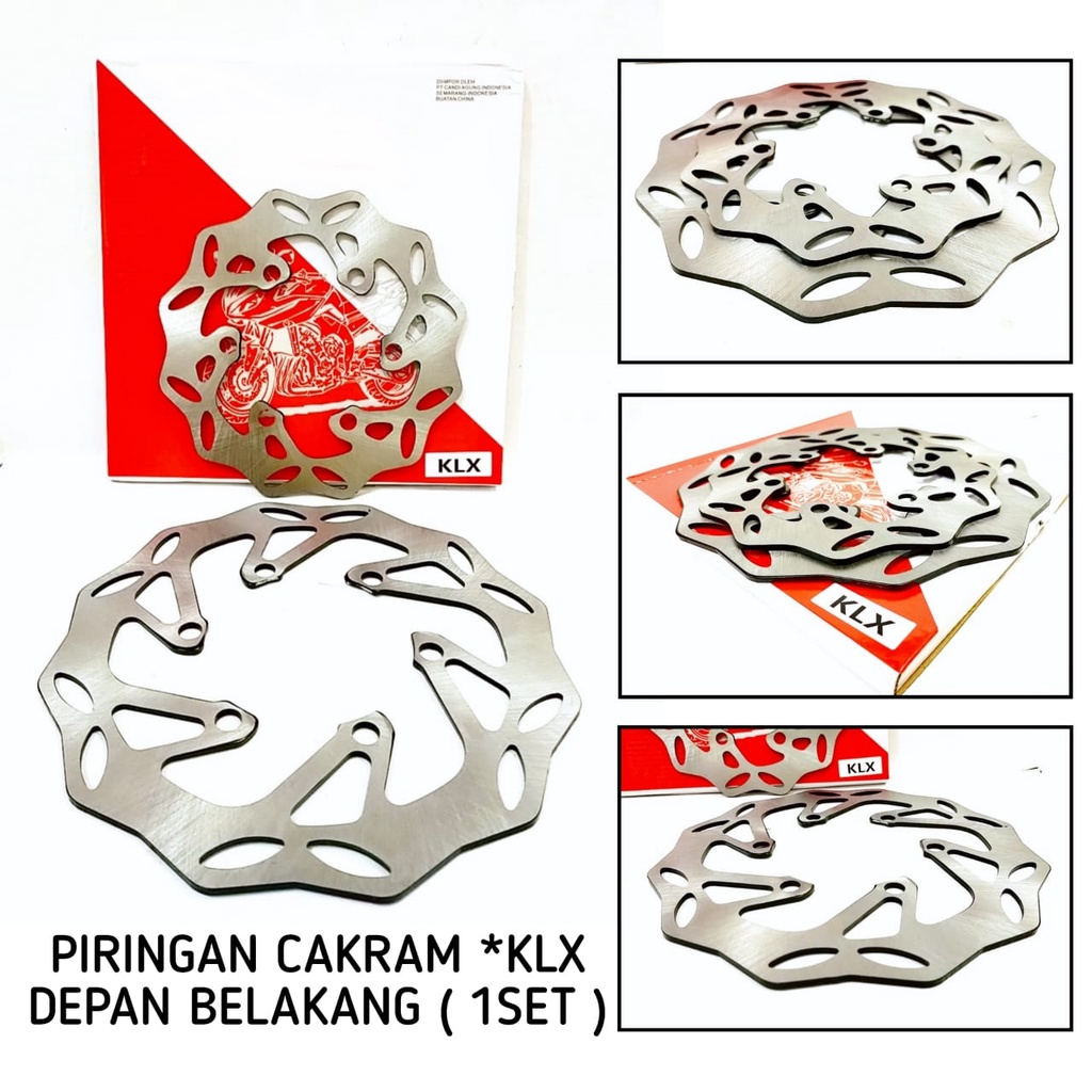 piringan depan belakang WR155-CRF150-KLX 150 SET DEPAN BELAKANG DISK CAKRAM SET DEPAN BELAKANG