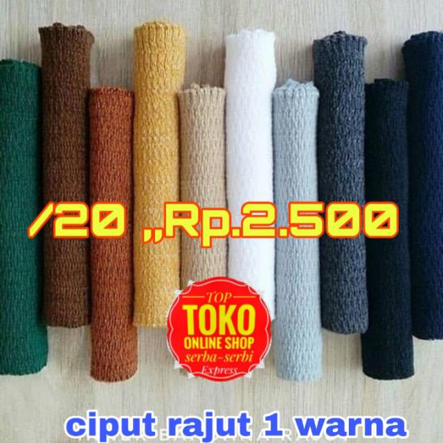 Ciput rajut 1 warna