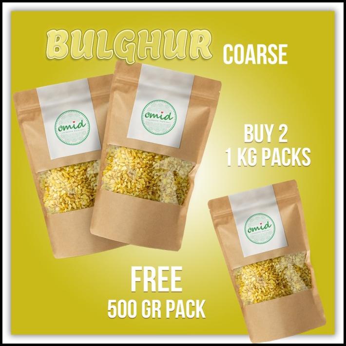

Coarse Bulgur (Bulgur Kasar / Biji Gandum) 1Kg