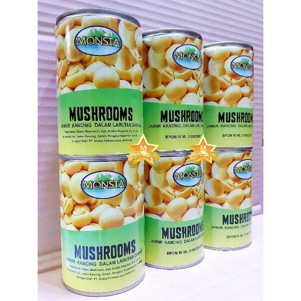 

MONSTA JAMUR 425gr | JAMUR KANCING/JAMUR KALENG/JAMUR CHAMPIGNON KALENG | MOKO