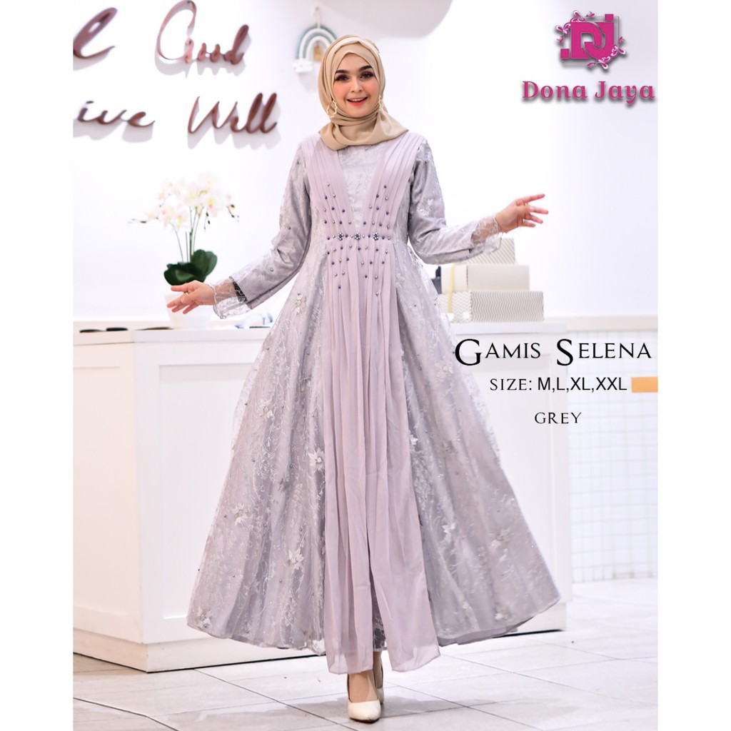 Gamis Sandrina / Gamis Pesta Mewah /Gamis Kebaya Modern Tulle / Kebaya Gamis Pesta / Kebaya Muslimah