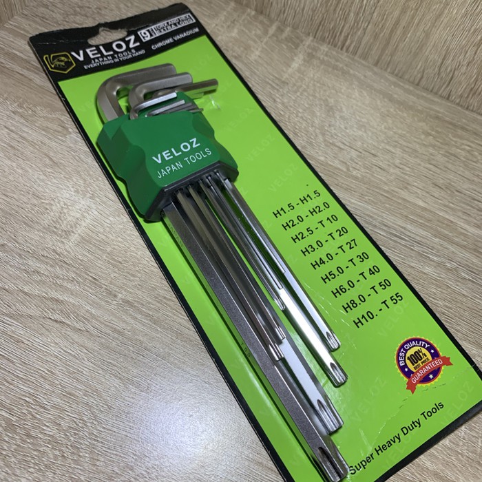 Promo Kunci L Biasa Kombinasi Bintang 9 pcs Panjang Extra Long Murah Tekiro Murah