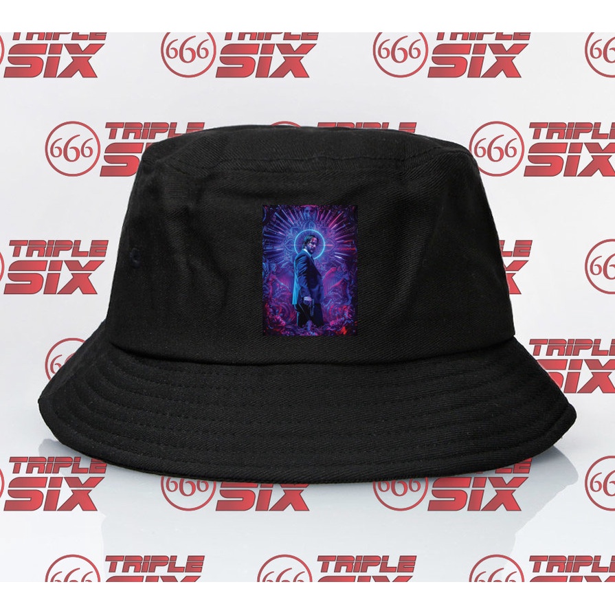 Topi Bucket John Wick Poster 3D