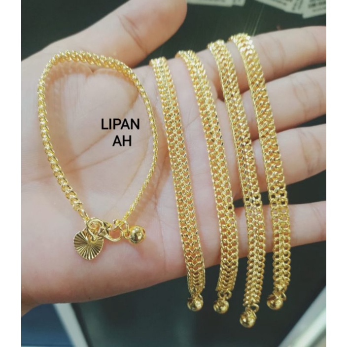 Gelang lipan replika emas