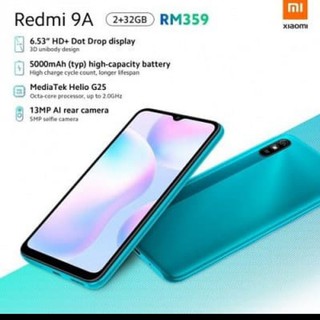 Xiaomi Redmi 9A 32GB Garansi Resmi TAM 1 Tahun - Hp Xiomi