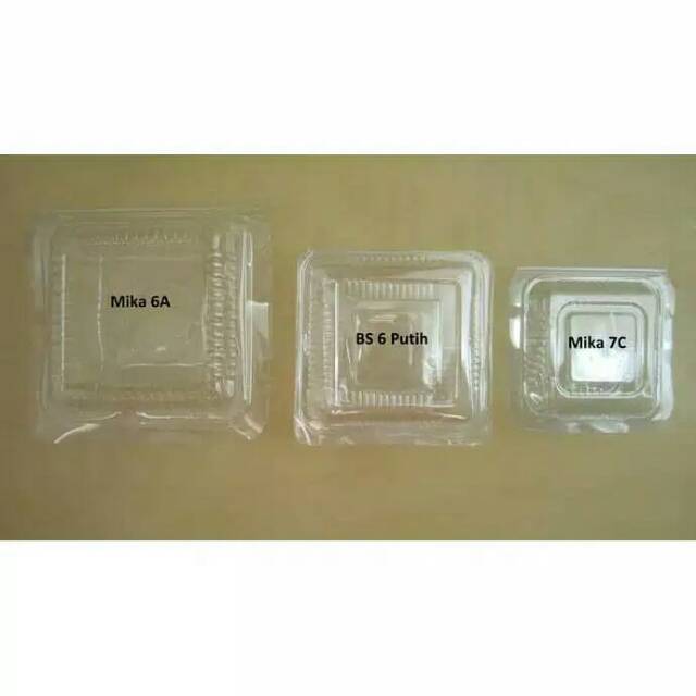 Mika plastik mika bening ukuran mika BX 6A isi 100 pcs lebih tebal