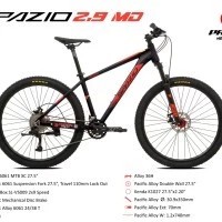 SEPEDA MTB PACIFIC SPAZIO 2.9 27,5 inch ALLOY 2 x 9 SPEED DISC BRAKE