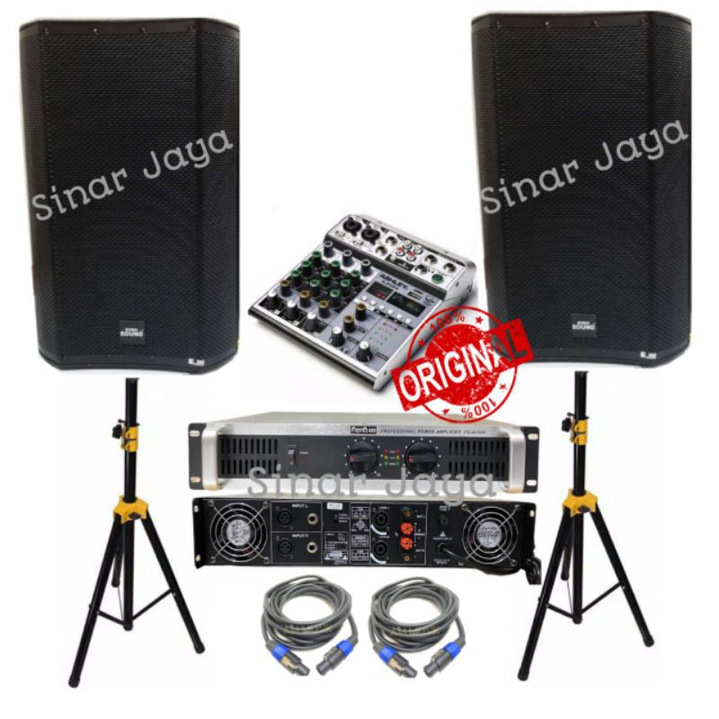 [ ✔Best Seller ] Paket Speaker Sound system 15 inch pasif 1000watt ROBINSOUND