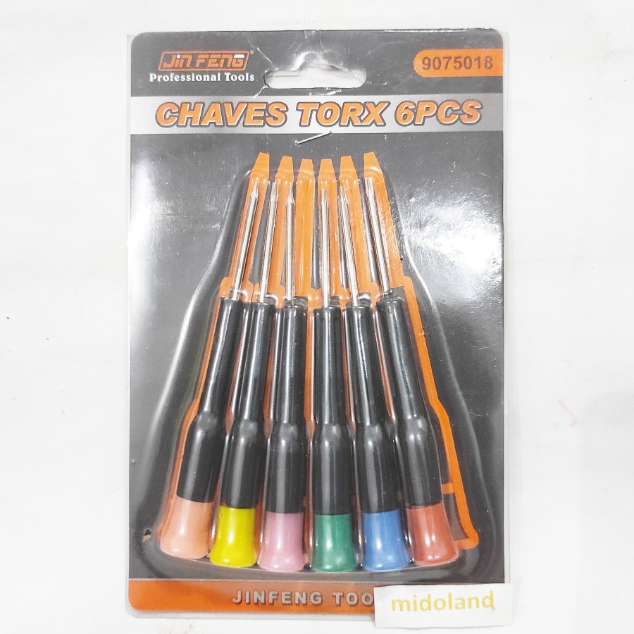 Obeng hp komputer Bintang mini kecil chaves torx set 6pcs midoland