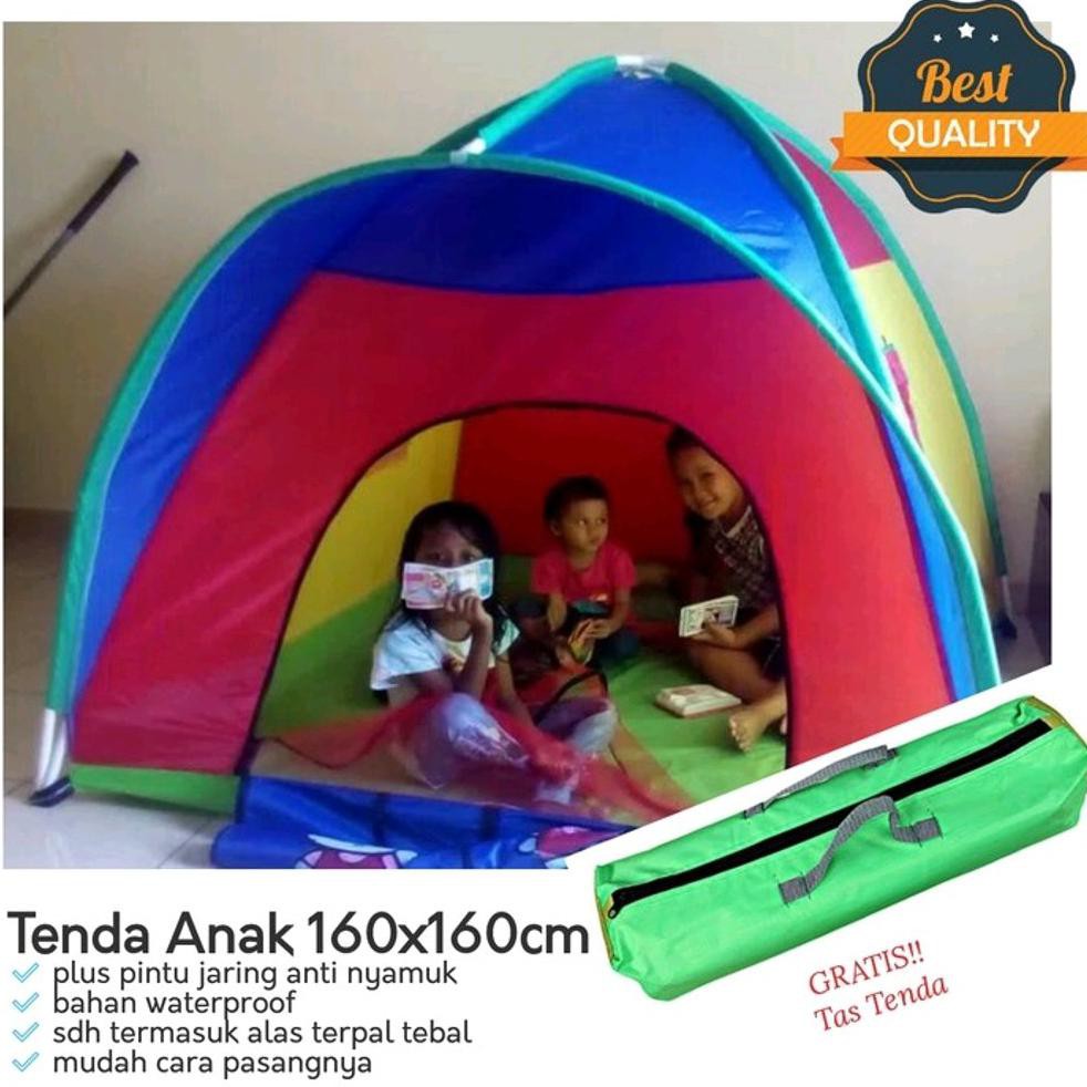 Big Promo Tenda Camping Anak 160 Cm Karakter Bermain Mainan Outdoor Kemping Kemah Ukuran Besar Murah