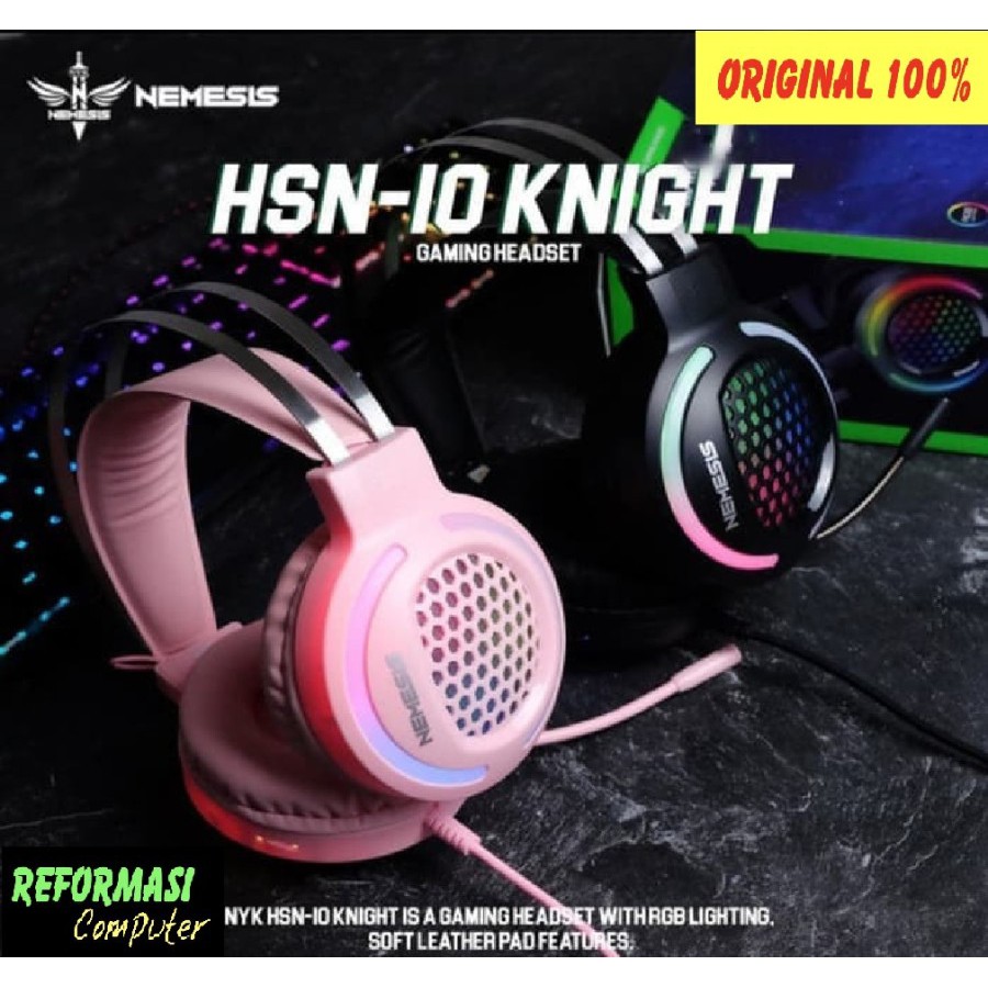 Headset Gaming NYK Nemesis Knight HS-N10 RGB