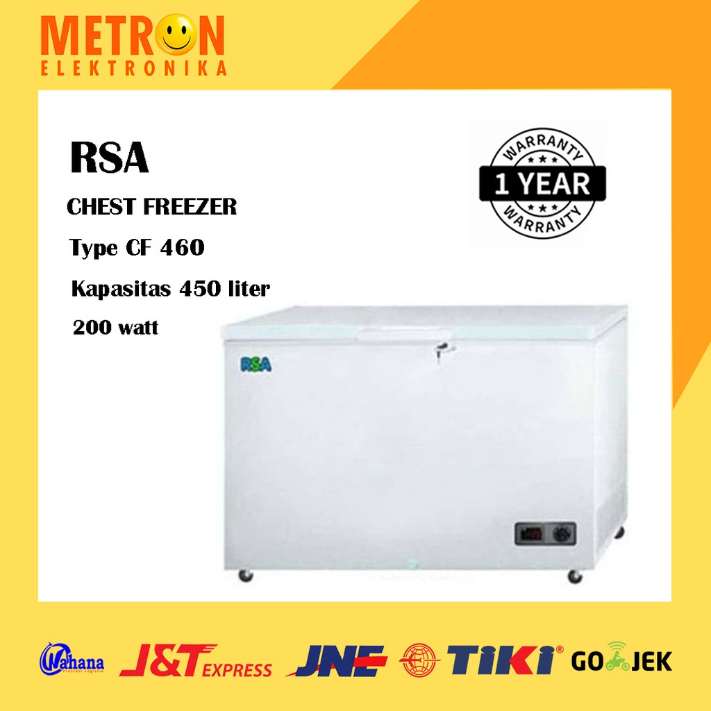 RSA CF 460 / CHEST FREEZER 450 LT / FREEZER BOX 450 LITER / CF460