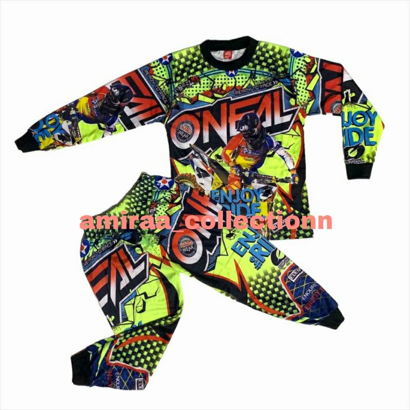 COD / SETELAN BAJU BALAP MOTOR CROSS ANAK TERBARU / BAJU SEPEDA ANAK