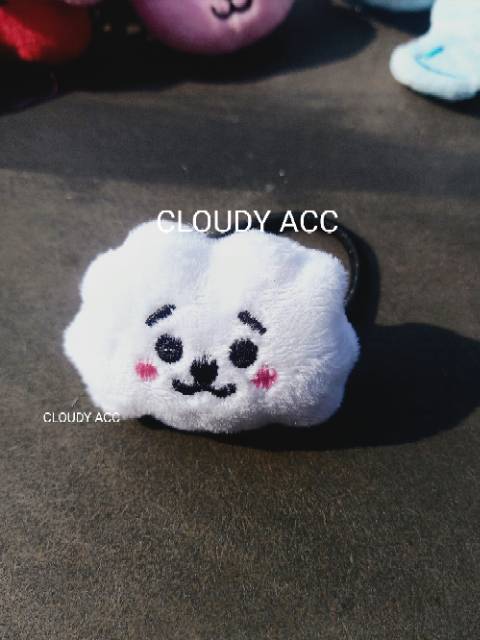 Kuncir rambut BTS BT21 kunciran bahan boneka BTS lucu