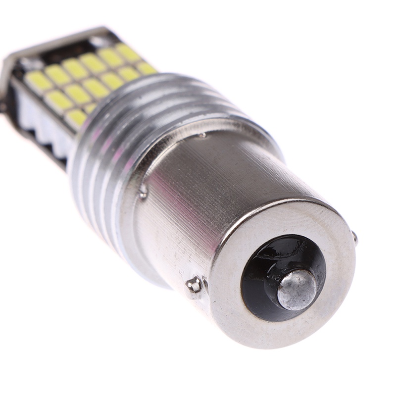 (LUCKID) 2pcs Lampu Rem LED Canbus 1156 15smd BA15S P21W 6000K High Power Warna Putih Untuk Mobil