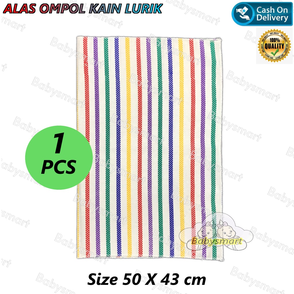 Babysmart - 1 Pcs Alas Ompol Lurik Bayi Baru Lahir New Born Size 50 x 43 cm/Perlengkapan Bayi/selimut bayi